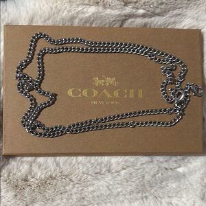 Coach Silver Chain Necklace